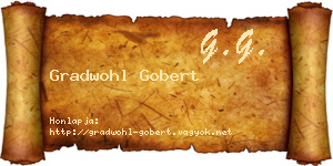 Gradwohl Gobert névjegykártya